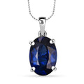 Rhapsody AAAA Kashmir Kyanite 8.15 ctw Blue Nova Pendant Necklace in 950 Platinum 20 Inches - Sticky add to cart bar