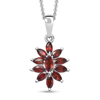 D'Joy Mozambique Garnet Pendant Necklace