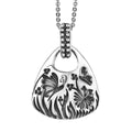 D'Joy Passport to Israel Artisan Crafted Floral Pendant Necklace in Sterling Silver 6 Grams 20 Inches - Sticky add to cart bar