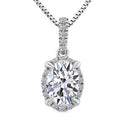 Luxuriant Lab Grown Diamond VS1 1.06 ctw Pendant Necklace in 14K White Gold 18 Inches - Sticky add to cart bar