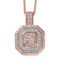 Luxoro Natural Pink and White Diamond I2 0.50 ctw Pendant Necklace in 10K Rose Gold 20 Inches - Sticky add to cart bar