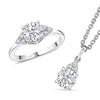 Rhodium Over Sterling Silver