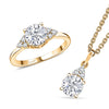 Yellow Gold Over Sterling Silver