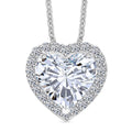 IGI Certified Luxuriant Lab Grown Diamond E-F VS 5.50 ctw Forever Heart Crown Pendant Necklace in 950 Platinum 20 Inches 4.30 Grams - Sticky add to cart bar