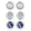 Rhodium Over Sterling Silver