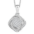 GP Celestial Dream Collection Diamond Pendant Necklace (20 Inches) in Rhodium Over Sterling Silver 0.25 ctw - Sticky add to cart bar