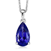 Doorbuster Rhapsody 950 Platinum AAAA Tanzanite Pendant Necklace (18 Inches) 4.60 ctw
