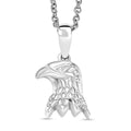 D'Joy Eagle Pendant in Platinum Over Sterling Silver with Stainless Steel Chain (20 Inches) - Sticky add to cart bar