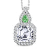 Moissanite & Tsavorite Garnet