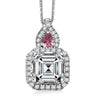 Moissanite & Rubelite