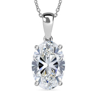 IGI Certified 950 Platinum Luxuriant Lab Grown Diamond (E-F, VS) Pendant Necklace (20 Inches) 5.00 ctw