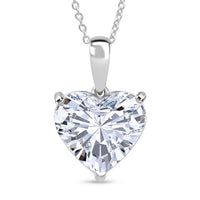 IGI Certified 950 Platinum Luxuriant Lab Grown Diamond (E-F, VS) Pendant Necklace (20 Inches) 5.00 ctw