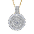 Luxuriant Lab Grown Diamond (G-H, SI) Pendant Necklace (20 Inches) in 18K Vermeil YG Over Sterling Silver 1.00 ctw - Sticky add to cart bar