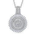 Luxuriant Lab Grown Diamond (G-H, SI) Pendant Necklace (20 Inches) in 18K Vermeil YG Over Sterling Silver 1.00 ctw - Sticky add to cart bar