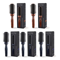 Set of 5 Neomi Portable Easy Clean Rotating Comb - Navy and Brown