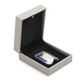 Gray Faux Leather and Black Velvet LED Light Packaging Box - Sticky add to cart bar