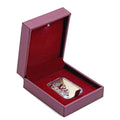 Rose Red Faux Leather and Rose Red Velvet LED Light Packaging Box - Sticky add to cart bar