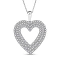 Luxuriant Lab Grown Diamond (G VS) Pendant Necklace (18 Inches) in Sterling Silver 2.00 ctw - Sticky add to cart bar