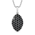 EverTrue Thai Black Spinel 2.15 ctw Midnight Canopy Pendant in Platinum Bond with Stainless Steel Necklace 20 Inches - Sticky add to cart bar