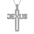 Luxuriant Lab Grown Diamond Divine Faith Pendant in Sterling Silver - Sticky add to cart bar