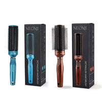 Set of 2 Brown and Blue Neomi Portable Easy Clean Rotating Comb