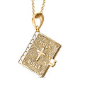 D'Joy Openable Holy Cross Bible Pendant Necklace in 18K Vermeil YG Over Sterling Silver 2.63 Grams (20 Inches) - Sticky add to cart bar