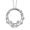 Luxuriant Lab Grown Diamond G-H SI 1.00 ctw Pendant Necklace in Rhodium Over Sterling Silver 20 Inches (Del. in 12-15 Days) - Sticky add to cart bar