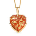 GP Whispers of Murano Style Heart Pendant Necklace in 18K Vermeil Yellow Gold Over Sterling Silver (20 Inches) (Del. in 8-10 Days) - Sticky add to cart bar