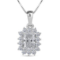 Luxuriant Lab Grown Diamond G VVS 1.50 ctw Pendant Necklace in Rhodium Over Sterling Silver 20 Inches - Sticky add to cart bar