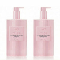 Valentine Special VIKE Thicken & Lengthen Shampoo & Conditioner Bundle with VoluGRO + Keratin (10oz Each)
