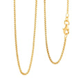Italian 14K Yellow Gold Over Sterling Silver 1.3mm Box Chain 20 Inches 3.80 Grams - Sticky add to cart bar