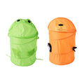 Set of 2 Orange & Green Polyester Cute Cartoon Animal Folding Basket - Sticky add to cart bar