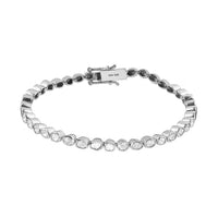 Artisan Crafted Polki Diamond Tennis Bracelet in Platinum Over Sterling Silver (7.25 In) 8.50 Grams 2.00 ctw