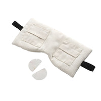 Cotton, Eye Pillow With Pockets & Removable Quartz For Eye Rejuvenation