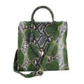 The Pelle Python Skin Bag Collection Brown Color 100% Genuine Python Leather Tote Bag - Sticky add to cart bar