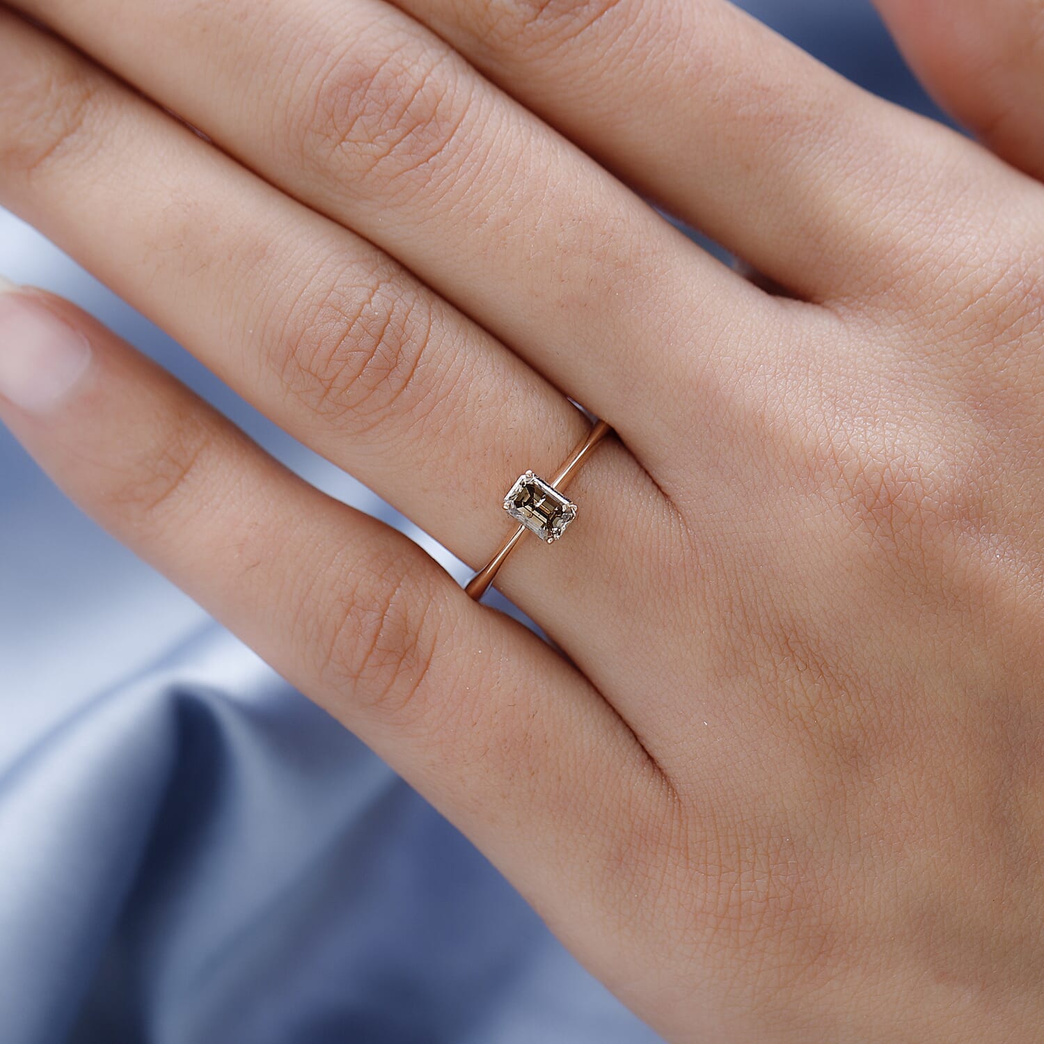 LUXORO 10K Rose Gold I3 Natural Champagne Diamond Solitaire Ring 0.50 ctw (3)