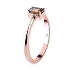 LUXORO 10K Rose Gold I3 Natural Champagne Diamond Solitaire Ring 0.50 ctw