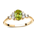 Luxoro 14K Yellow Gold AAA Imperial Sava Sphene Diamond Ring - Sticky add to cart bar