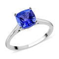 Doorbuster Certified & Appraised RHAPSODY 950 Platinum AAAA Tanzanite and E-F VS Diamond Ring 4.68 Grams 1.75 ctw - Sticky add to cart bar