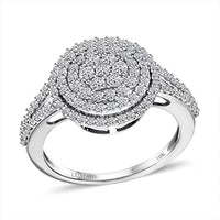 LUXORO 10K White Gold Lab Grown Diamond (G-H, SI) Ring (Size 6.0) (3 g) 1.00 ctw
