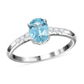 Doorbuster Certifie ILIANA 18K White Gold AAA Santa Maria Aquamarine and G-H SI Diamond Ring 2.52 Grams 1.30 ctw - Sticky add to cart bar