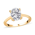 10K Yellow Gold A White Moissanite Solitaire Ring , Gold Wt. 2.15 g 1.97 ctw - Sticky add to cart bar