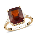 LUXORO 10K Yellow Gold Premium Sri Lankan Honey Garnet, Diamond Ring (Size 10.0) (2.20 g) 4.60 ctw - Sticky add to cart bar