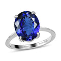 DOORBUSTER RHAPSODY 950 Platinum AAAA Tanzanite Solitaire Ring (Size 9.0) (4.70 g) 5.40 ctw - Sticky add to cart bar