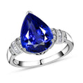 Rhapsody 950 Platinum AAAA Tanzanite and Diamond Ring, Tanzanite Ring, Diamond Accents, Platinum Ring 7.25 Grams 6.25 ctw (Size 5.0) - Sticky add to cart bar