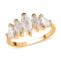 LUXORO 10K Yellow Gold Moissanite VS EF Bridal Ring (Size 7.0) 2.80 Grams 1.40 ctw - Sticky add to cart bar