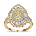 LUXORO 10K Yellow Gold I2-I3 Natural Yellow and White Diamond Ring (Size 10.0) 3.75 Grams (Delivered in 5-7 Business Days) 1.00 ctw - Sticky add to cart bar
