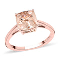 LUXORO 14K Rose Gold AAA Marropino Morganite Solitaire Ring 2.30 Grams 2.25 ctw - Sticky add to cart bar