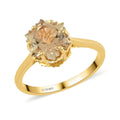Certified & Appraised LUXORO 14K Yellow Gold AAA Snowflake Cut Turkizite Solitaire Ring 2.20 Grams 2.35 ctw - Sticky add to cart bar