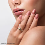 ILIANA 18K Yellow Gold 100 Facet Turkizite, Diamond (G-H, SI) Ring (Size 10.0) (3 g) 2.20 ctw